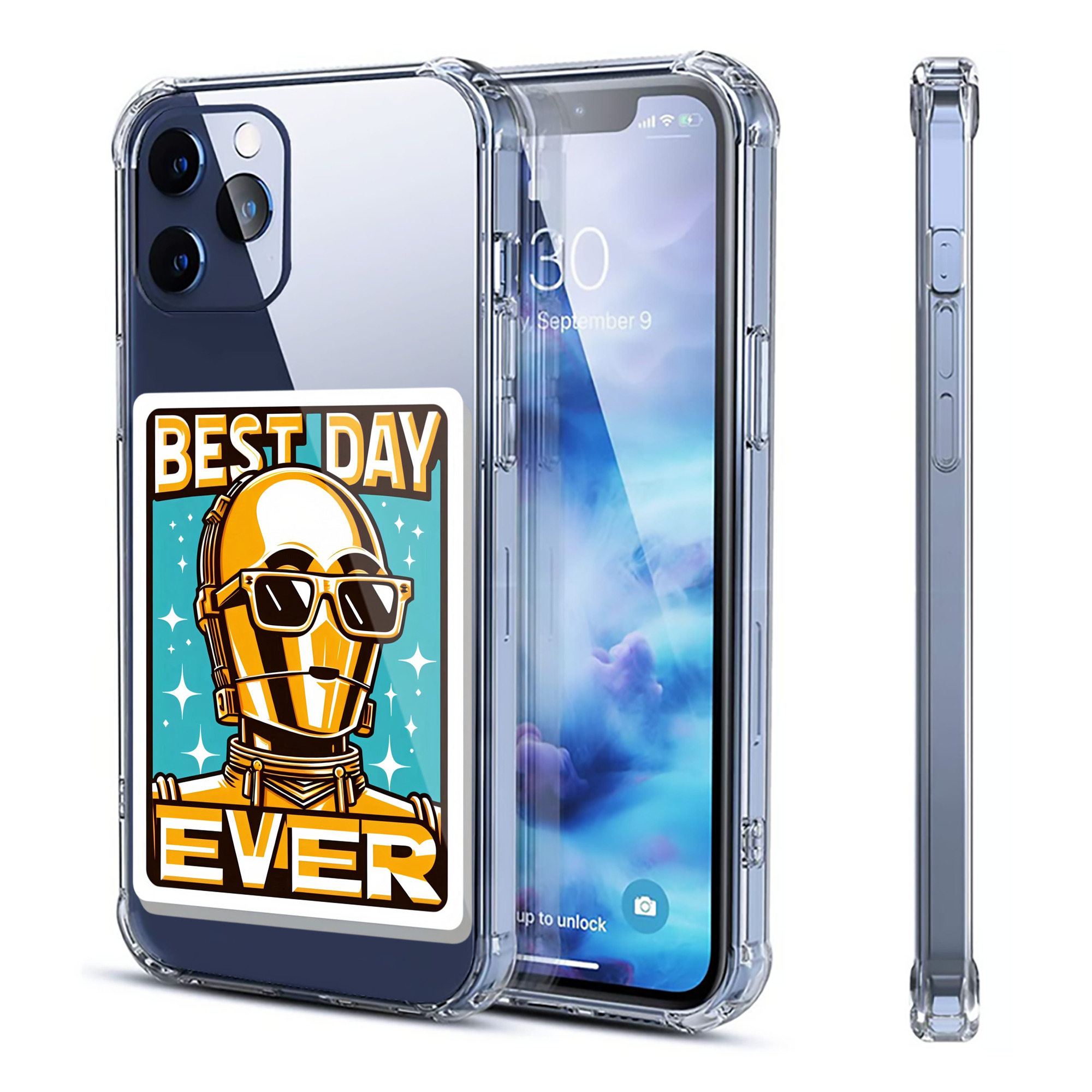 （画像用） スター・ウォーズ Star Wars 【iPhone 12シリーズ対応】透明スマホケース（クリアソフトケース）